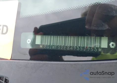 2004 Chevrolet Impala z USA, uszkodzony, nr VIN 2G1WF52E849351953